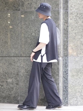 「CHRISTIAN DADA（クリスチャンダダ）のアイテム（帽子）」を使った、せっきーさん（メンズ・174cm）の夏コーディネート