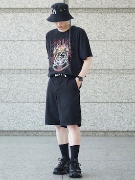 「CHRISTIAN DADA（クリスチャンダダ）のアイテム（帽子）」を使った、せっきーさん（メンズ・174cm）の夏コーディネート