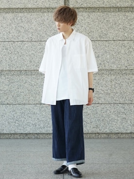 「RAGEBLUE（レイジブルー）のシリコンテンジクロングタンク/873711（タンクトップ）」を使った、せっきーさん（メンズ・174cm）の夏コーディネート