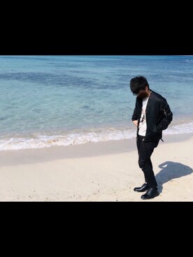 「BLK DNM（ブラックデニム）のアイテム（パンツ）」を使った、きょう（相互）さん（メンズ・172cm）の春コーディネート