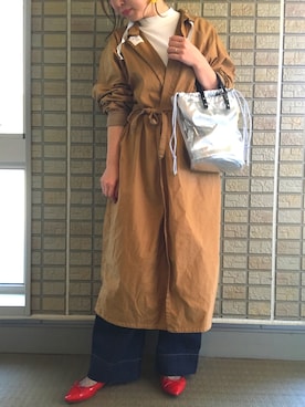 「KATHARINE ROSS（キャサリンロス）のアイテム（パンツ）」を使った、chan_emiさん（レディース・168cm）の春コーディネート
