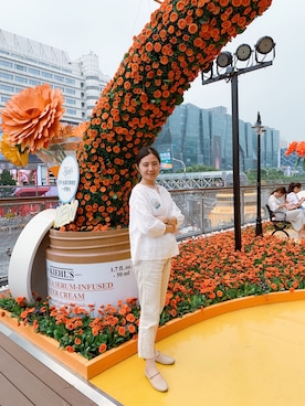 「Bata（バタ）のアイテム」を使った、娇姐さん（レディース・161cm）の夏コーディネート