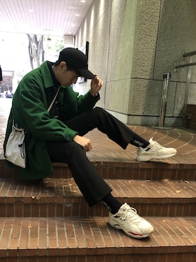 「ADER error（アーダーエラー）のアイテム（帽子）」を使った、ㅤㅤㅤㅤㅤㅤㅤㅤㅤㅤㅤㅤㅤjukaさん（メンズ・179cm）の冬コーディネート