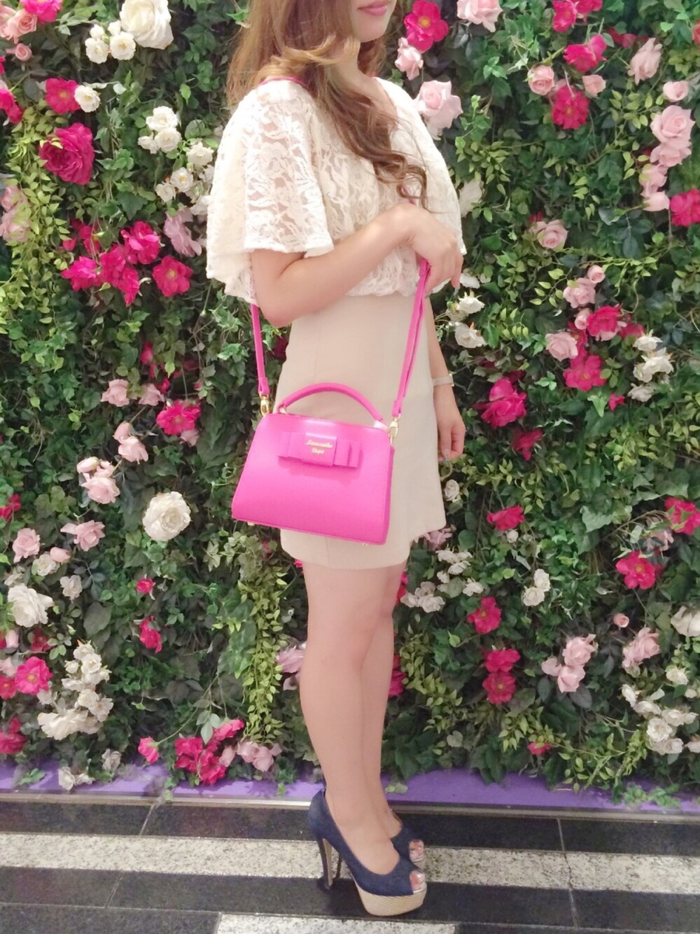 Samantha Vega メルドー 小 ワンハンドルリボンバッグ Vega Samantha 
