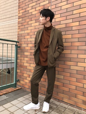 「tk.TAKEO KIKUCHI（ティーケータケオキクチ）のアイテム（テーラードジャケット）」を使った、tk.TAKEO KIKUCHI 長崎アミュプラザ店さん（メンズ・178cm）の夏コーディネート