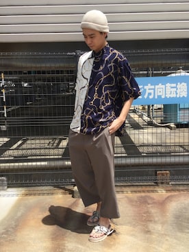 「tk.TAKEO KIKUCHI（ティーケータケオキクチ）のアイテム（シューズ）」を使った、tk.TAKEO KIKUCHI 長崎アミュプラザ店さん（メンズ・178cm）の夏コーディネート