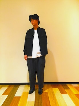 「tk.TAKEO KIKUCHI（ティーケータケオキクチ）のアイテム（帽子）」を使った、tk.TAKEO KIKUCHI 長崎アミュプラザ店さん（メンズ・182cm）の秋コーディネート