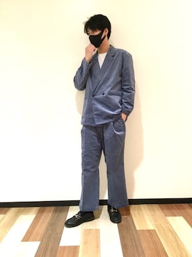 「tk.TAKEO KIKUCHI（ティーケータケオキクチ）のアイテム（スーツジャケット）」を使った、tk.TAKEO KIKUCHI 長崎アミュプラザ店さん（メンズ・178cm）の秋コーディネート