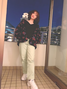 「BEAMS（ビームス）のアイテム（その他アウター）」を使った、maaaaaaayyyuさん（レディース・161cm）の秋コーディネート