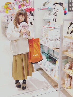 「LILY BROWN（リリーブラウン）のアイテム（その他シューズ）」を使った、nananoさん（レディース・165cm）の冬コーディネート