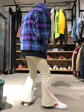 「DANKE SCHON（ダンケシェーン）のアイテム（ブルゾン）」を使った、natsushiさん（メンズ・175cm）の秋コーディネート