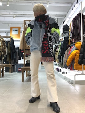 「DANKE SCHON（ダンケシェーン）のアイテム（ブルゾン）」を使った、natsushiさん（メンズ・175cm）の秋コーディネート