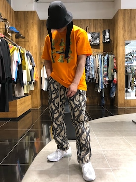 「Y-3(ワイスリー)のアイテム(帽子)」を使った、natsushiさん(メンズ・175cm)の春コーディネート