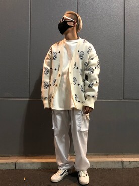 「原宿」｜「アイテム（スウェット）」を使った、natsushiさん（メンズ・175cm）の冬コーディネート