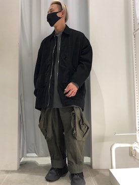 「原宿」｜「アイテム（ブルゾン）」を使った、natsushiさん（メンズ・175cm）の春コーディネート