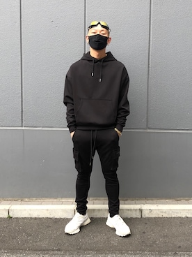「原宿」｜「アイテム（カーゴパンツ）」を使った、natsushiさん（メンズ・175cm）の春コーディネート
