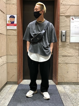 「MCM（エムシーエム）のアイテム」を使った、natsushiさん（メンズ・175cm）の春コーディネート