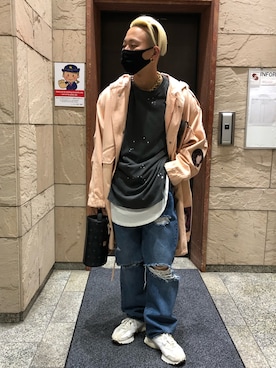 「A4A（エーフォーエー）のアイテム」を使った、natsushiさん（メンズ・175cm）の春コーディネート