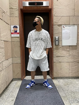 「Danke schon」｜「アイテム（スウェットパンツ）」を使った、natsushiさん（メンズ・175cm）の夏コーディネート