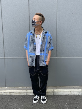 「原宿」｜「アイテム（アクセサリー）」を使った、natsushiさん（メンズ・175cm）の夏コーディネート