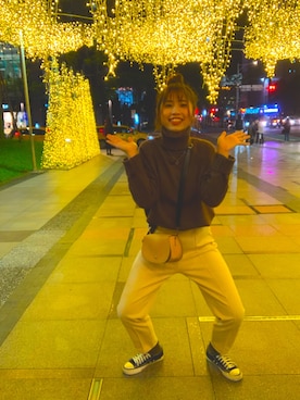 「trackpants」｜恩熙_enxixixiさん（レディース・158cm）の春コーディネート