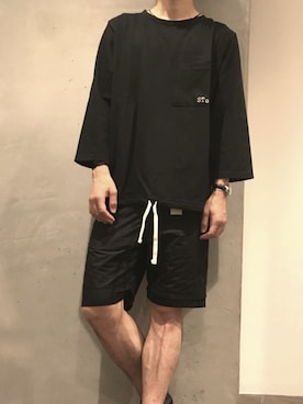 「SToL（ストル）のアイテム」を使った、せおさん（メンズ・178cm）の夏コーディネート