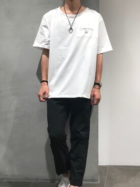 「SToL（ストル）のアイテム」を使った、せおさん（メンズ・178cm）の夏コーディネート