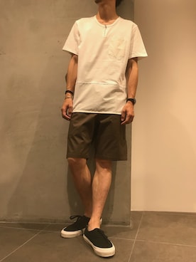 「SToL（ストル）のアイテム」を使った、せおさん（メンズ・178cm）の夏コーディネート
