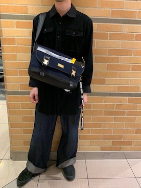 「surt（サート）のアイテム（トップス）」を使った、せおさん（メンズ・178cm）の春コーディネート
