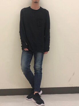 せおさん（メンズ・178cm）の冬コーディネート