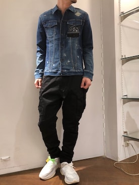 「surt（サート）のアイテム（ブルゾン）」を使った、せおさん（メンズ・178cm）の夏コーディネート