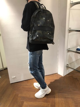 「B'2nd（ビーセカンド）のアイテム（バッグ）」を使った、せおさん（メンズ・178cm）の夏コーディネート