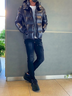 「アイテム（ダウンジャケット/コート）」を使った、せおさん（メンズ・178cm）の秋コーディネート