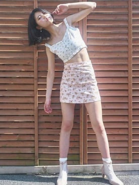 「FOREVER 21（フォーエバー トゥエンティーワン）のアイテム」を使った、まゆこさん（レディース・170cm）の夏コーディネート