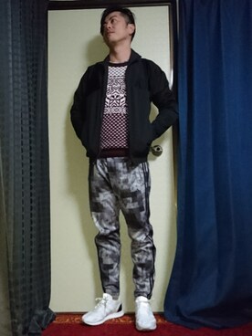 「アイテム（ブルゾン）」を使った、HIROさん（メンズ・164cm・30代）の冬コーディネート