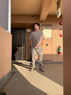 「417 EDIFICE（フォーワンセブンエディフィス）のアイテム（その他パンツ）」を使った、HIROさん（メンズ・164cm）の夏コーディネート