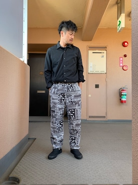 「417 EDIFICE（フォーワンセブンエディフィス）のアイテム（その他パンツ）」を使った、HIROさん（メンズ・164cm）の秋コーディネート