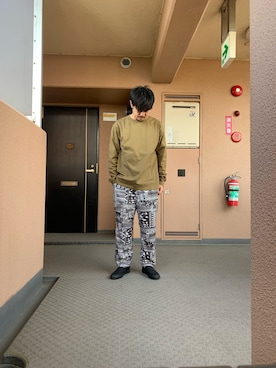 「417 EDIFICE（フォーワンセブンエディフィス）のアイテム（その他パンツ）」を使った、HIROさん（メンズ・164cm）の秋コーディネート