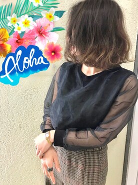 「158cm」｜「アイテム（腕時計）」を使った、CHIHONさん（レディース・158cm）の春コーディネート