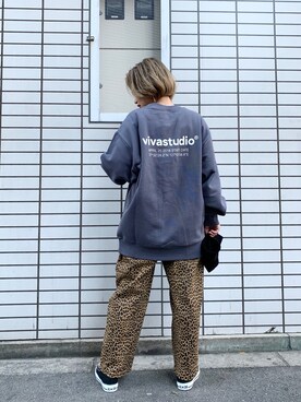 「春スウェット」｜CHIHONさん（レディース・158cm）の春コーディネート
