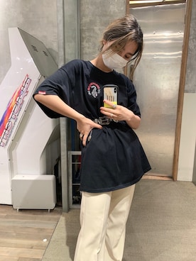「Sourcream（サワークリーム）のアイテム」を使った、CHIHONさん（レディース・158cm）の春コーディネート