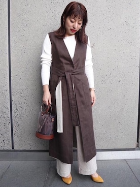 MAMI YAMAZAKIさん(レディース・156cm)の冬コーディネート