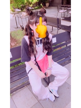 「青文字系」｜ゆびさん（レディース・157cm）の夏コーディネート