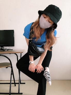 「ストリート系」｜「アイテム（腕時計）」を使った、SaKi(相互フォロー)さん（レディース・160cm）の春コーディネート