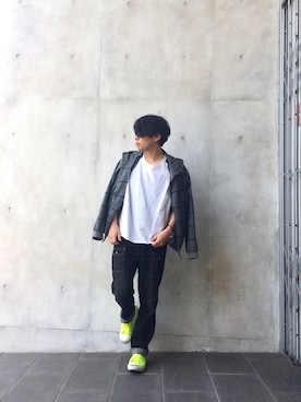 「_のアイテム（その他、その他）」を使った、hisaさん（メンズ・171cm）の春コーディネート