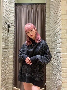 「70'sコーデ」｜「アイテム（アクセサリー）」を使った、SORAさん（レディース・158cm）の春コーディネート