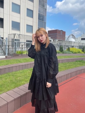 「ﾋﾞｯｸﾞｼﾙｴｯﾄ」｜「アイテム（スカート）」を使った、SORAさん（レディース・158cm）の夏コーディネート