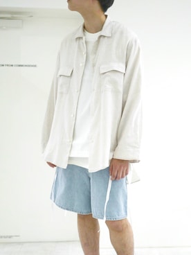 「THEE（シー）のアイテム（トップス）」を使った、SEIGAさん（メンズ・175cm）の春コーディネート