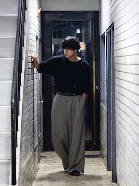 「Gosha Rubchinskiy（ゴーシャラブチンスキー）のアイテム」を使った、SEIGAさん（メンズ・175cm）の夏コーディネート