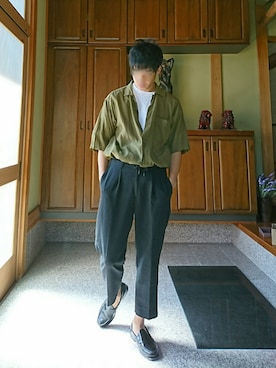 「東洋エンタープライズ（トーヨーエンタープライズ）のアイテム（トップス）」を使った、Yさん（メンズ・170cm）の秋コーディネート